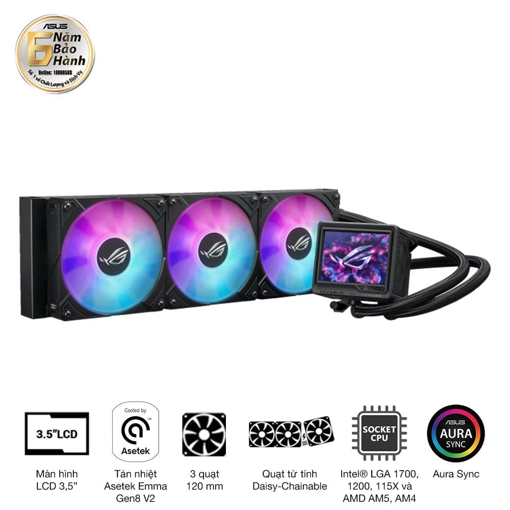 Tản Nhiệt Nước AIO ASUS ROG Ryujin III 360 ARGB Extreme - Ảnh 2