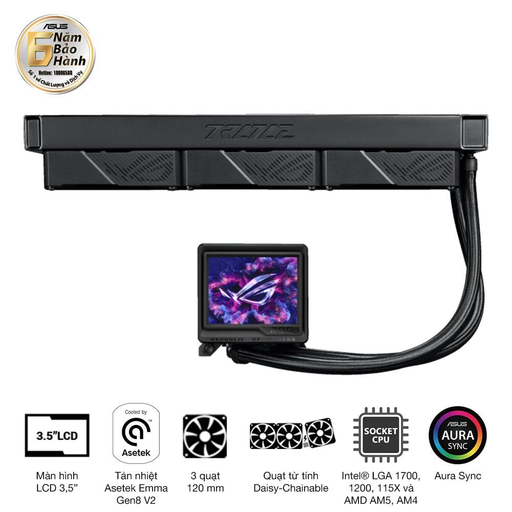Tản Nhiệt Nước AIO ASUS ROG Ryujin III 360 ARGB Extreme - Ảnh 3