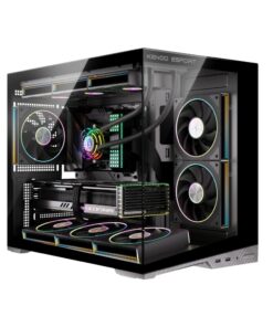 Vỏ case KENOO ESPORT MCK600 - Đen (m-ATX/0 fan)