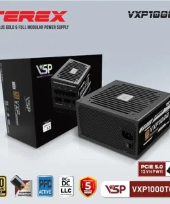 Bộ Nguồn Máy Tính VSP Terex VXP1000TGD Ver2 (1000W / 80 Plus Gold / Full Modular / ATX 3.1 / PCIe 5.1)