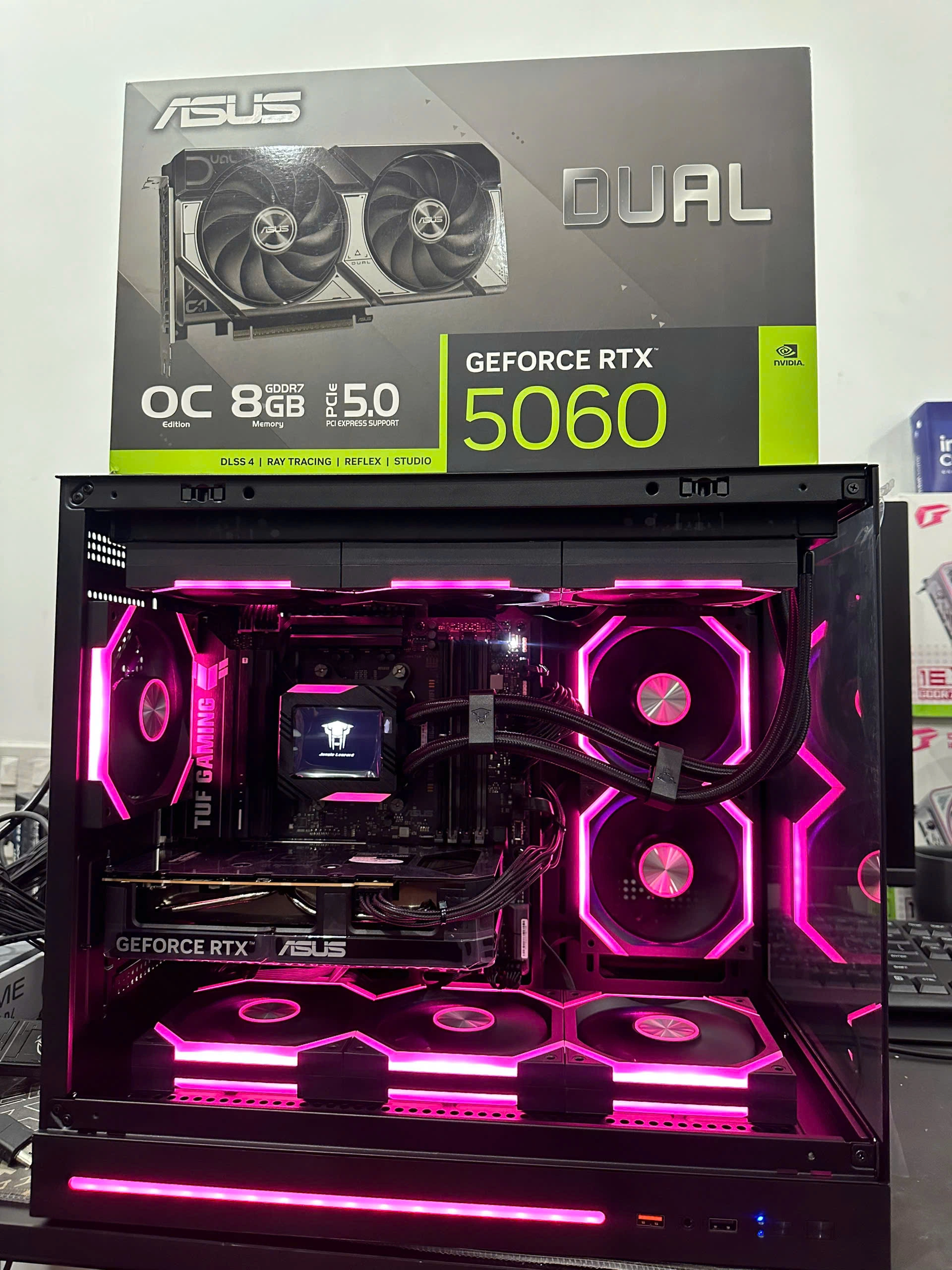 PC Gaming | Ryzen 7 7800X3D - Ram 16GB- SSD 512GB - Asus Dual RTX 5060 8GB | DDR5 | Hiệu năng FPS & AAA cao cấp - Ảnh 2